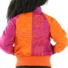 Women Pelle Pelle Queen Cat Magenta Pink Nylon Jacket