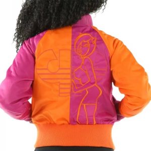 Women Pelle Pelle Queen Cat Magenta Pink Nylon Jacket