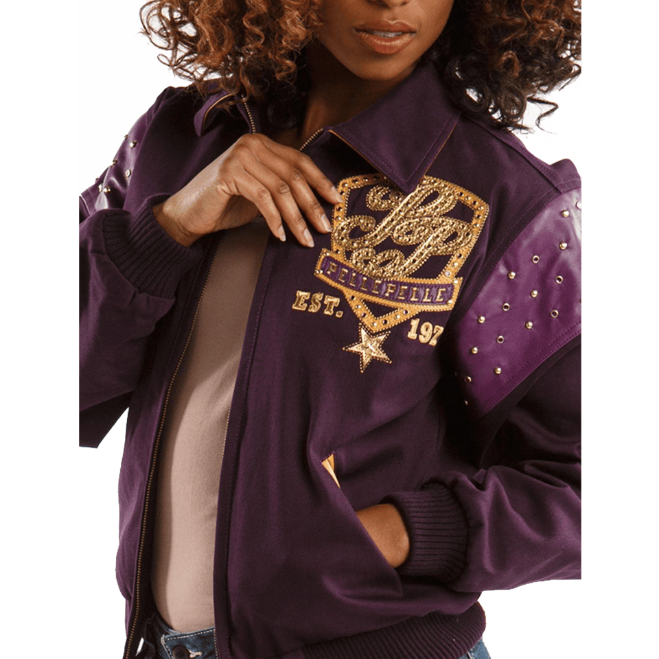 Women Pelle Pelle Queen Of Thrones 1978 Purple Wool Jacket