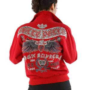 Women Pelle Pelle Red Reign Supreme MB 1978 Wool Jacket