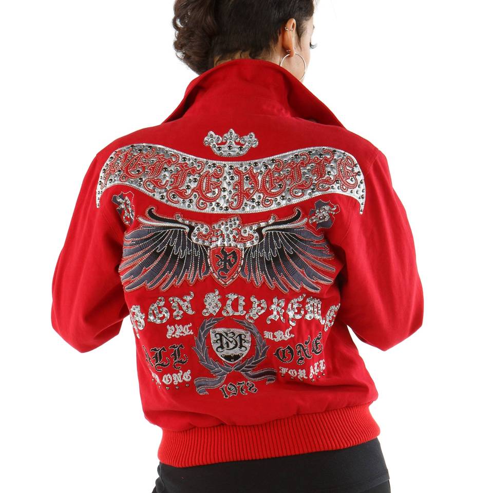 Women Pelle Pelle Red Reign Supreme MB 1978 Wool Jacket