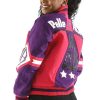 Women Pelle Pelle Soda Club MB Pink Varsity Wool Jacket