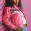 Women Pelle Pelle X TB Windy City Marc Buchanan 1978 Pink Jacket
