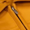 Women Pelle Pelle Yellow American Bruiser 1978 Women Crop Leather Jacket