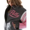Women's Pelle Pelle Major League Grey Leather Jacket