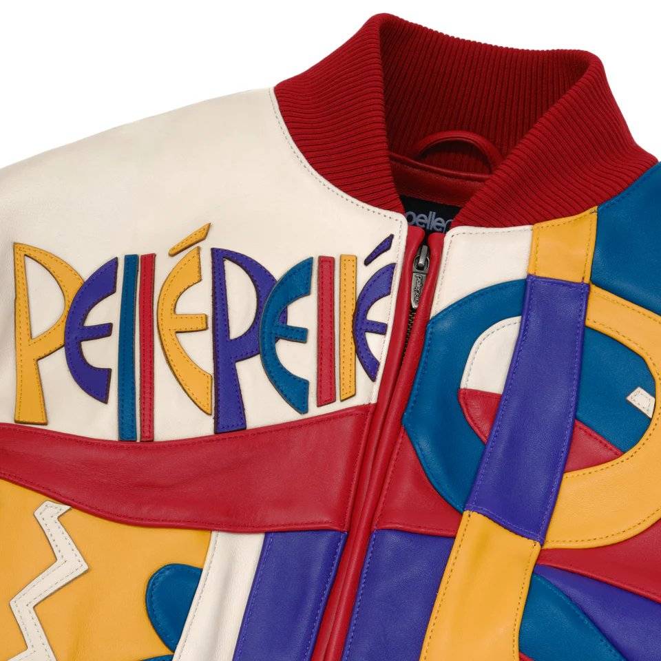 Women's Pelle Pelle Picasso Plush Red Crop Leather Jacket
