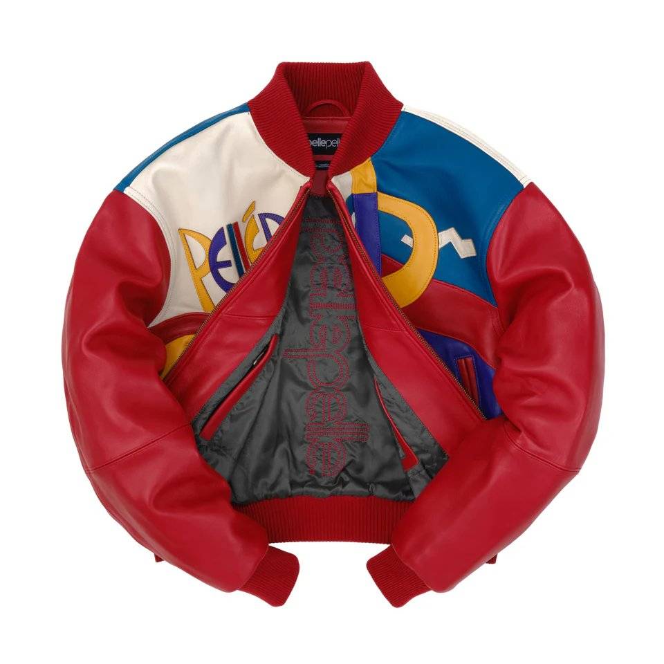 Women's Pelle Pelle Picasso Red Crop Genuine Leather Jacket