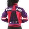 Women's Pelle Pelle Soda Club MB Pink Varsity Jacket