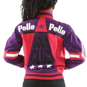 Women's Pelle Pelle Soda Club MB Pink Varsity Jacket