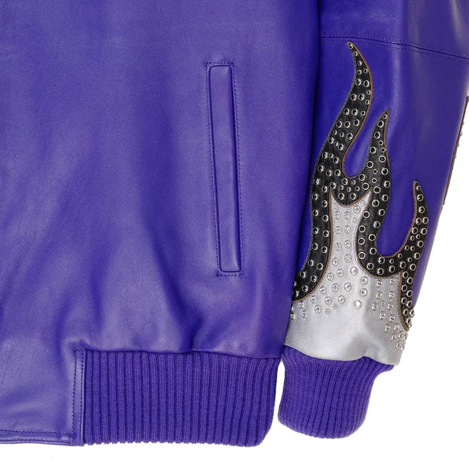World Famous Pelle Pelle 1978 MB Purple Genuine Leather Jacket