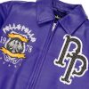 World Famous Pelle Pelle 1978 MB Purple Men Leather Jacket