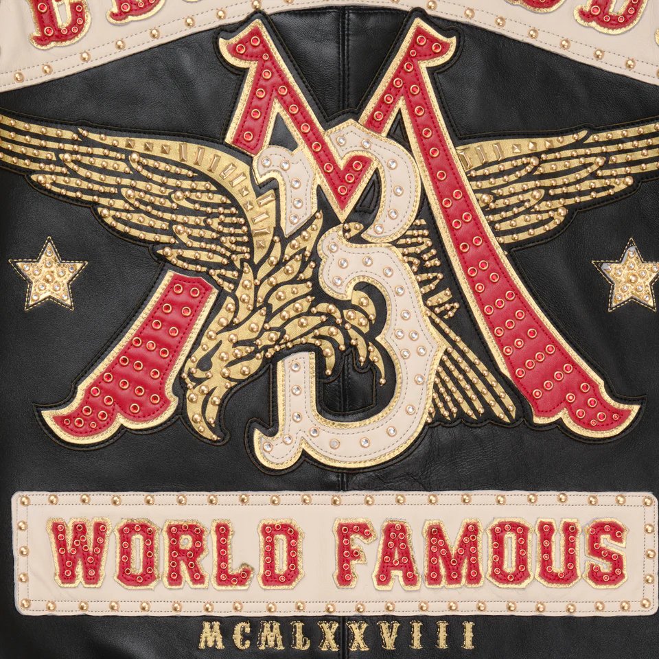 World Famous Pelle Pelle Black Leather Jacket Pelle Pelle Store