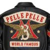 World Famous Pelle Pelle Black MB Women Crop Leather Jacket