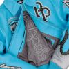 World Famous Pelle Pelle Blue MB 1978 Women Crop Leather Jacket