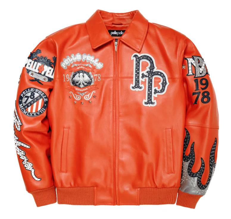 World Famous Pelle Pelle MB Orange Jacket