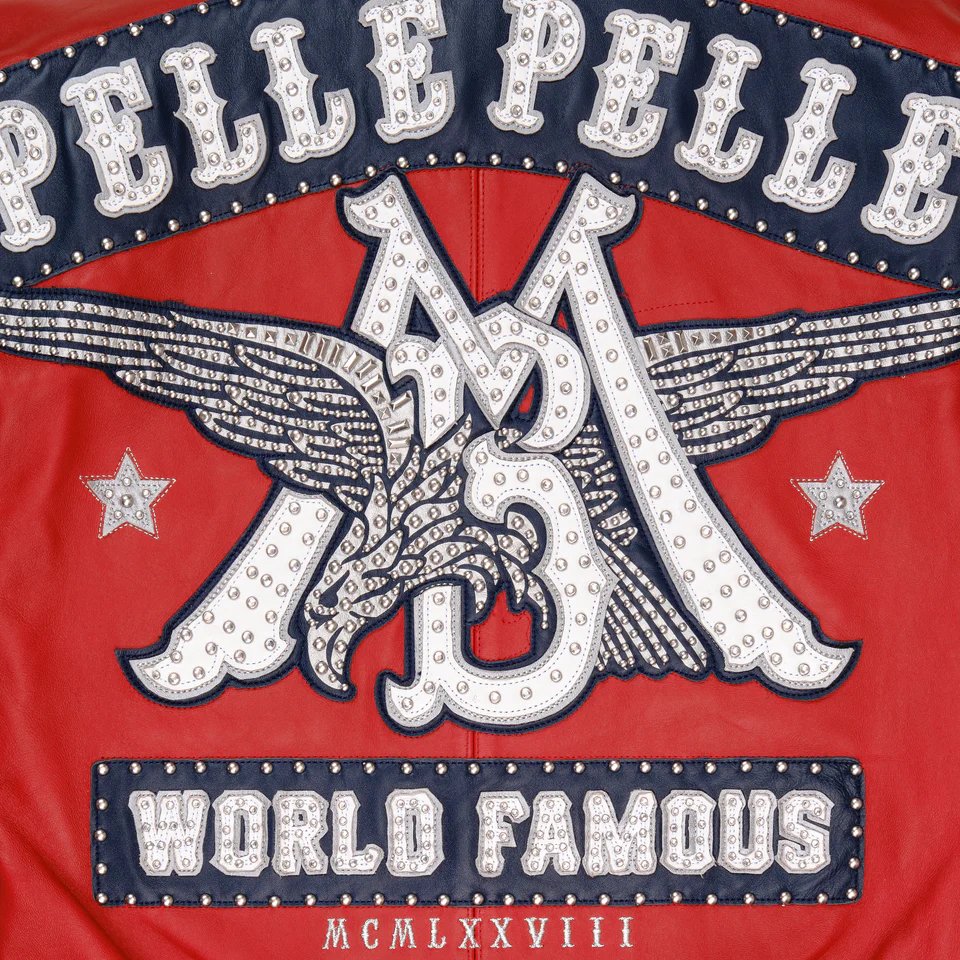 World Famous Pelle Pelle MB Red Jacket Pelle Pelle Store
