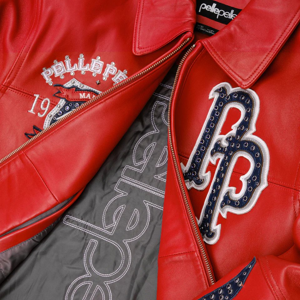 World Famous Pelle Pelle MB Red Leather Jacket