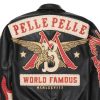 World Famous Pelle Pelle Marc Buchanan Black Leather Jacket