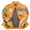 Yellow Pelle Pelle American Bruiser MB Limited Edition Plush Leather Jacket