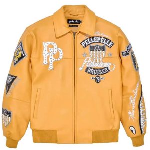 Yellow Pelle Pelle American Bruiser MB Plush Jacket