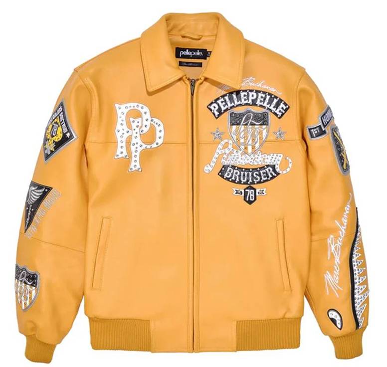 Yellow Pelle Pelle American Bruiser MB Plush Jacket