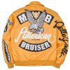 Yellow Pelle Pelle American Bruiser MB Plush Leather Jacket