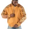 Yellow Pelle Pelle Shoulder Crest Script Jacket